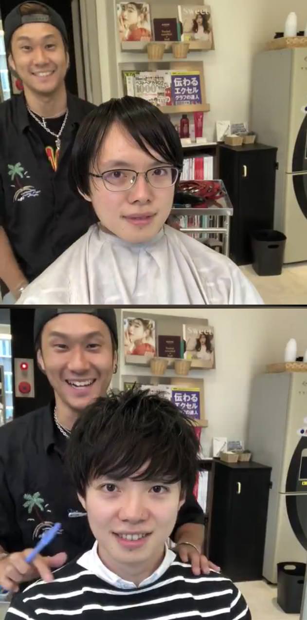 台湾男子の髪型はダサい 日系美容室でオタク イケメンに変身